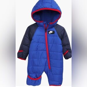 Nike Infant Blue and Red Snowsuit